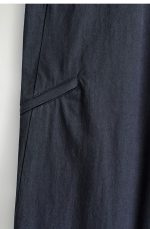 Cotton Straight Trousers Navy - Image 5