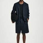 Linen Drawstring Shorts Navy