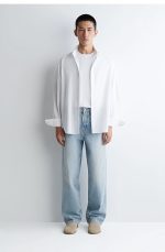 Denim Straight Trousers