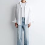 Denim Straight Trousers