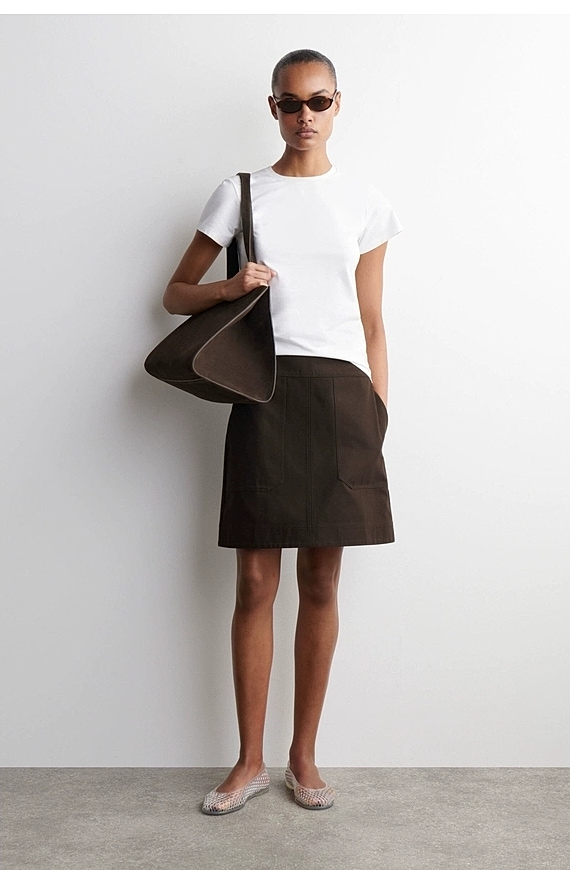 O1CN01lgJ7mv1u7vtYKwTXt_!!4611686018427380567-0-item_pic Cotton Skirt Brown - Image 1