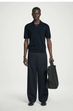 Knitted V-Neck Polo - Image 2