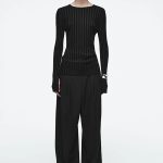 Knitted Long-Sleeve Top