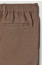 Linen Trousers Brown - Image 4