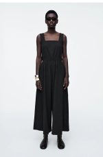 Wide-Leg Jumpsuit Black - Image 2