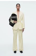 Cotton Lace-Up Blazer