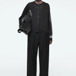 Knitted Round-Neck Cardigan