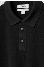 Silk Slim Polo Black - Image 5