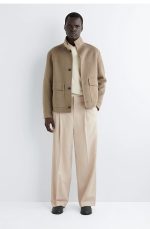 Cotton Pleated Trousers