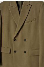 Casual Double-breasted Wool Blend Suit Camel - Image 4