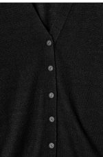 Wool V-Neck Cardigan - Image 4