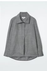 Wool Turtleneck Shirt Gray - Image 3