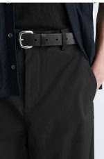 Cotton Wide-Leg Pants Black - Image 3