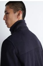 Leather Jacket Navy - Image 3