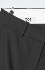 Wool Slim Skirt Black - Image 4