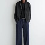 Oversized Wide-leg Denim Dark Blue