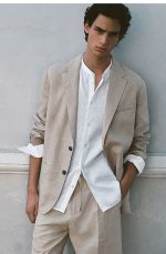 Linen Single-Breasted Jacket - Image 2