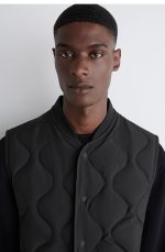 Quilted Vest Black - Image 3