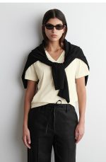 Cotton V-Neck T-Shirt