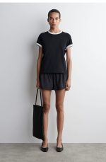 Round-Neck T-Shirt Navy - Image 2