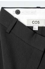 Wool Slim Trousers Black - Image 5