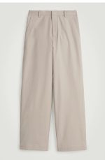 Cotton Wide-Leg Pants Gray - Image 4