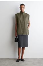 Turtleneck Vest Khaki