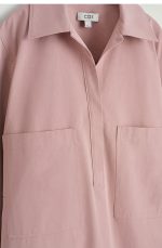 Cotton Long-Sleeve Shirt Pink - Image 4