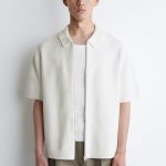 Loose Waffle Cotton Zipper Knitted