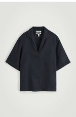 Linen Shirt Navy - Image 4