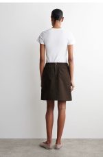 Cotton Skirt Brown - Image 3