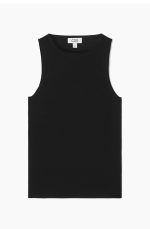 Knitted Round-Neck Vest Black - Image 3