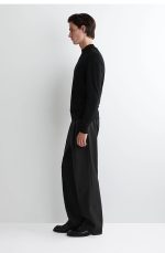 Wool Turtleneck Pullover Black - Image 2