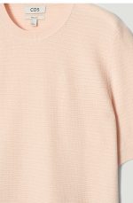 Knitted Round-Neck T-Shirt Pink - Image 4