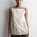 Pleated Camisole Beige