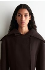 Wool Oversized Coat Brown - Image 2