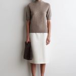 Ruched Skirt White