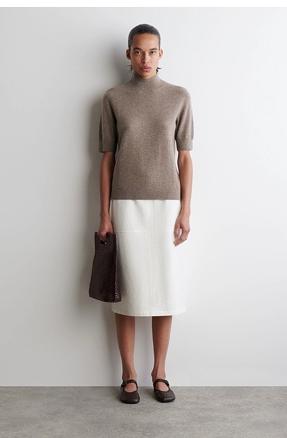 O1CN01qYgjvd1u7vthYKRdi_!!4611686018427380567-0-item_pic Ruched Skirt White - Image 1