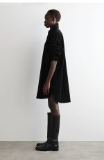 Corduroy Shirt Black - Image 2