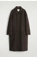 Wool Oversized Jacket Brown - Image 3