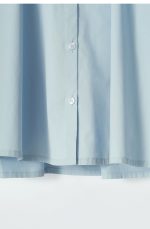 Cotton Collared Shirt Blue - Image 4