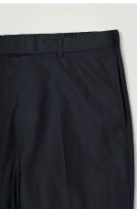 Cotton Straight Trousers Navy - Image 5