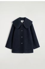 Wool Collared Jacket Navy - Image 4