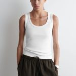 Knitted Slim Vest White