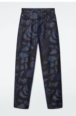 Standard Barrel High Waist Jacquard Pattern Denim - Image 3
