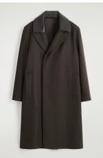 Leather Coat Brown - Image 4