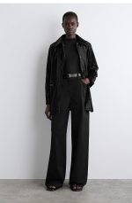 Wide-Leg Pants Black