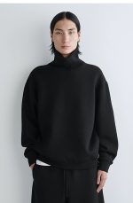 Mock-Neck Sweater Black
