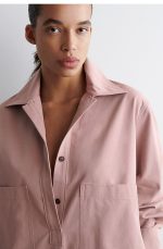 Cotton Long-Sleeve Shirt Pink - Image 2