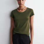 Round-Neck T-Shirt Khaki
